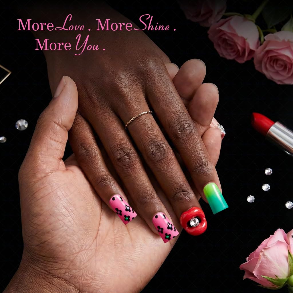 IntoVibes daily-wear nails shaped for comfortable all-day use.
