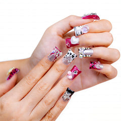IntoVibes duck nails photoshoot style showcasing fashionable nails