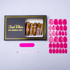 Curved-down groove nails create a smoother side profile for realism.