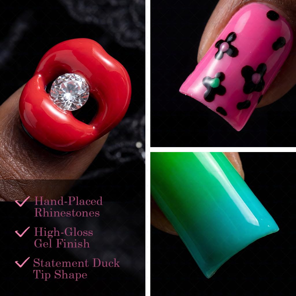 IntoVibes pink thickened nails offer durable, comfortable daily wear.