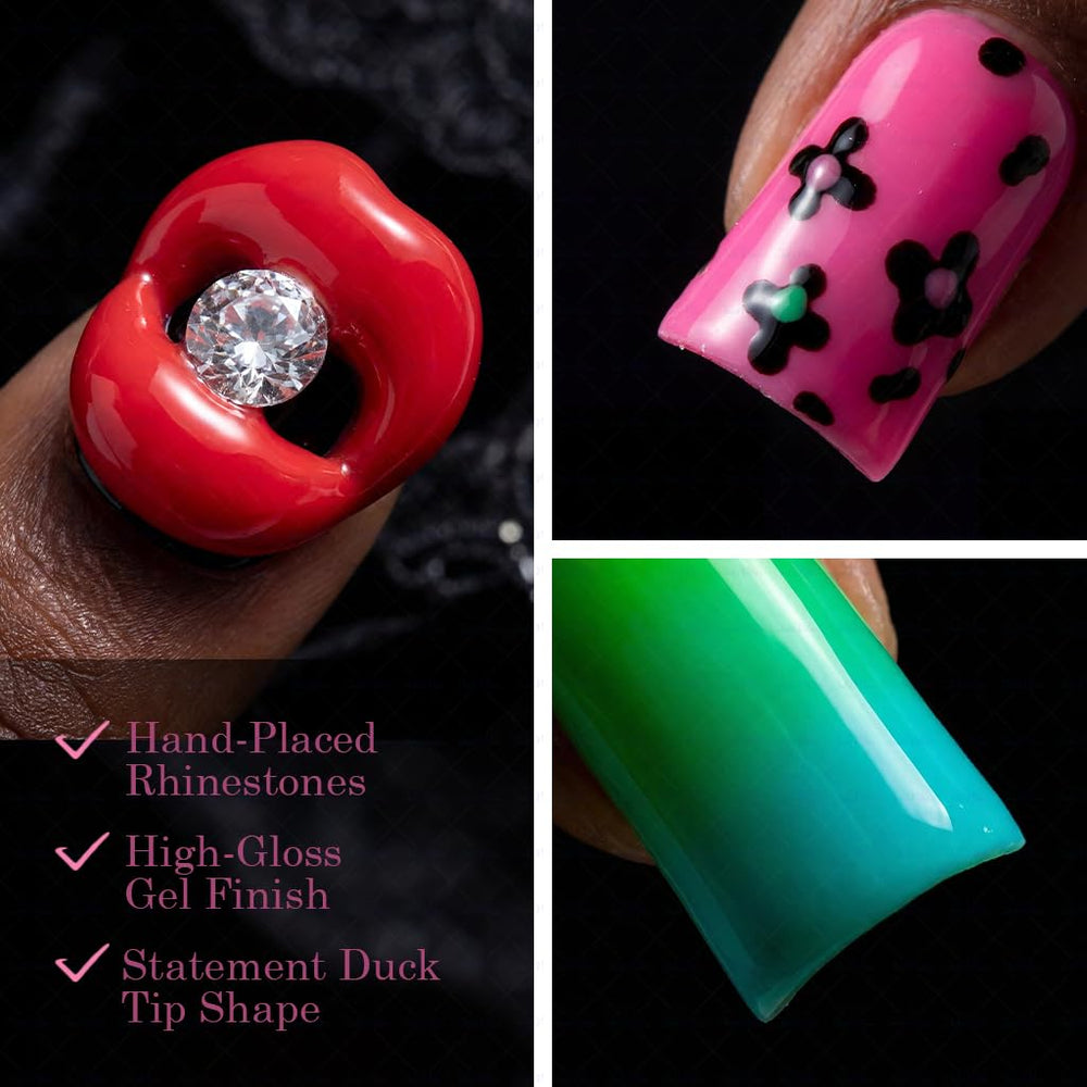 IntoVibes pink thickened nails offer durable, comfortable daily wear.