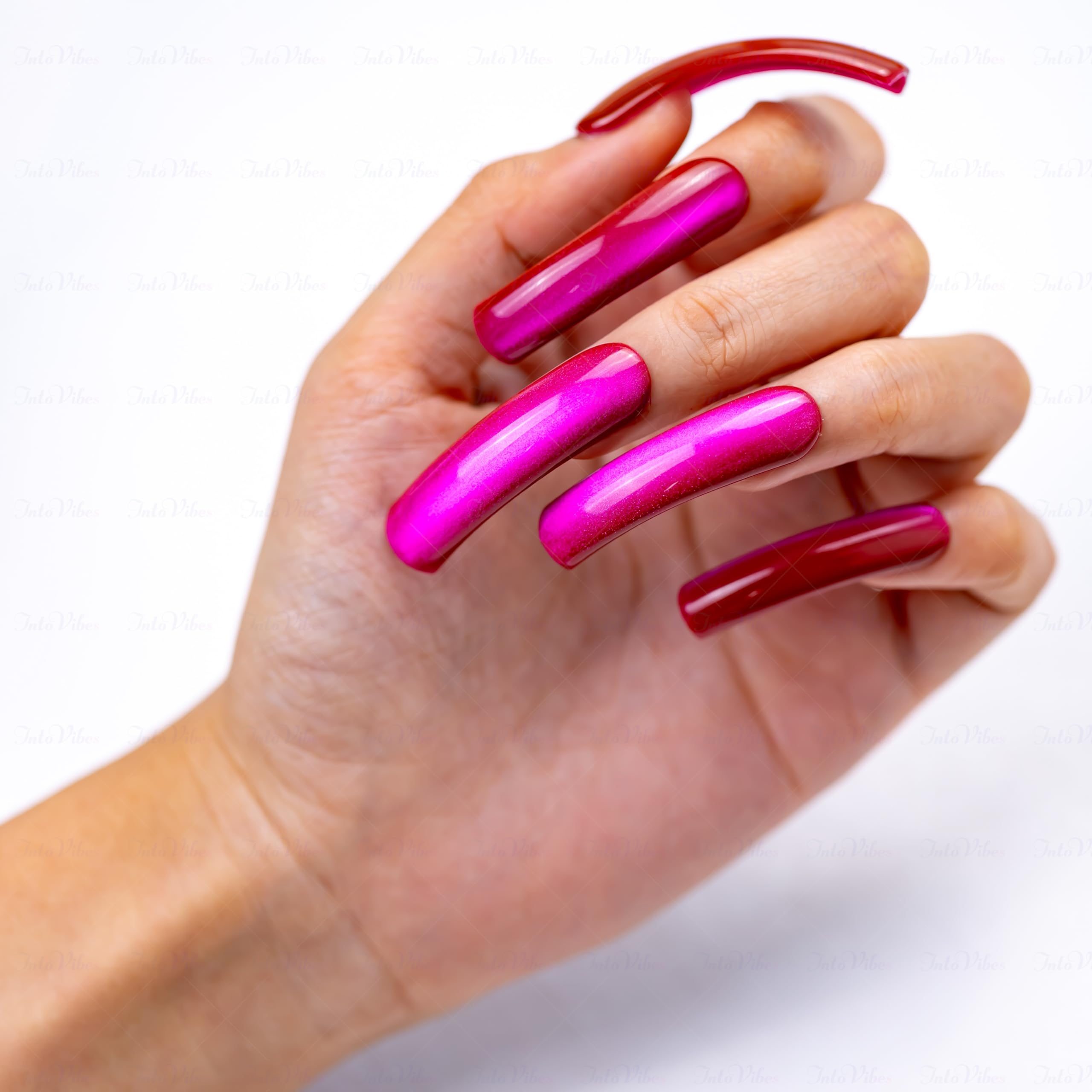 IntoVibes contoured shape reduces flatness for a smoother side profile.
