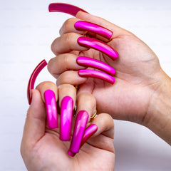 IntoVibes handmade curved tip design enhances natural nail contour and realism.