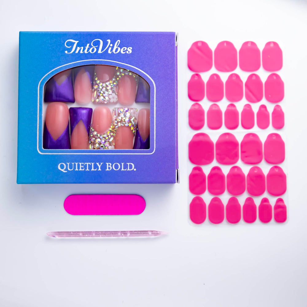 IntoVibes reusable press-on nails for easy, long-lasting style.