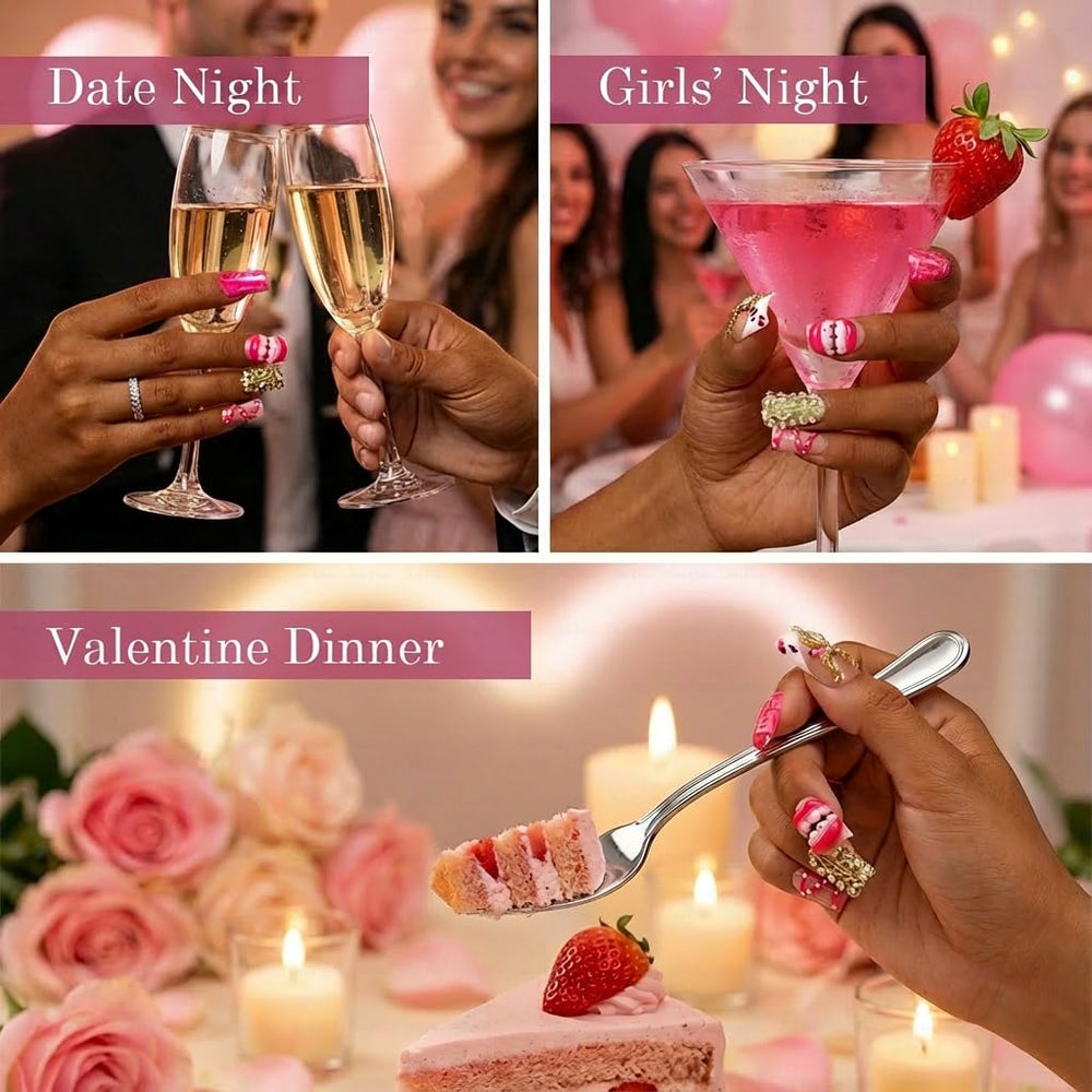 IntoVibes Valentine nails offer seasonal charm for gifts or self-expression.