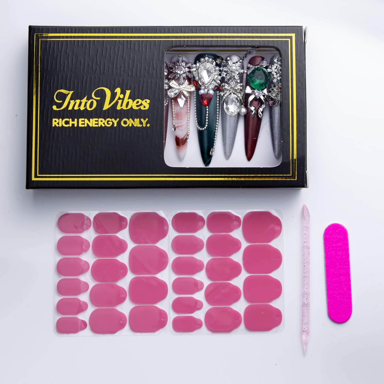 IntoVibes long-square nails suited for daily work and party looks.