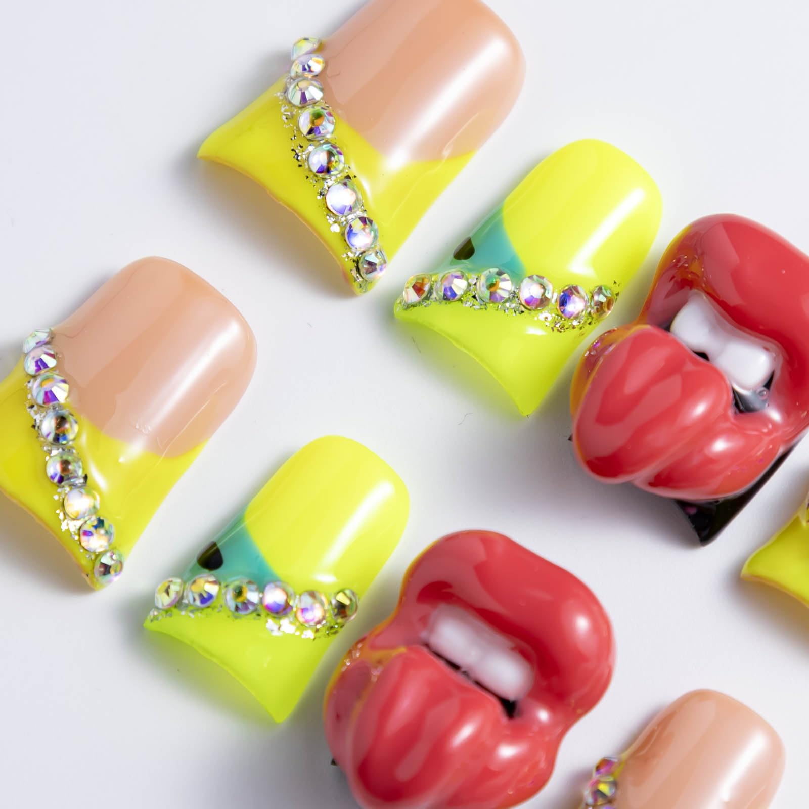 IntoVibes yellow-star accents nails add playful detail to outfits and photos