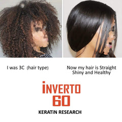 INVERTO 60 finished sleek hair offers frizz-free shine and easy mornings.
