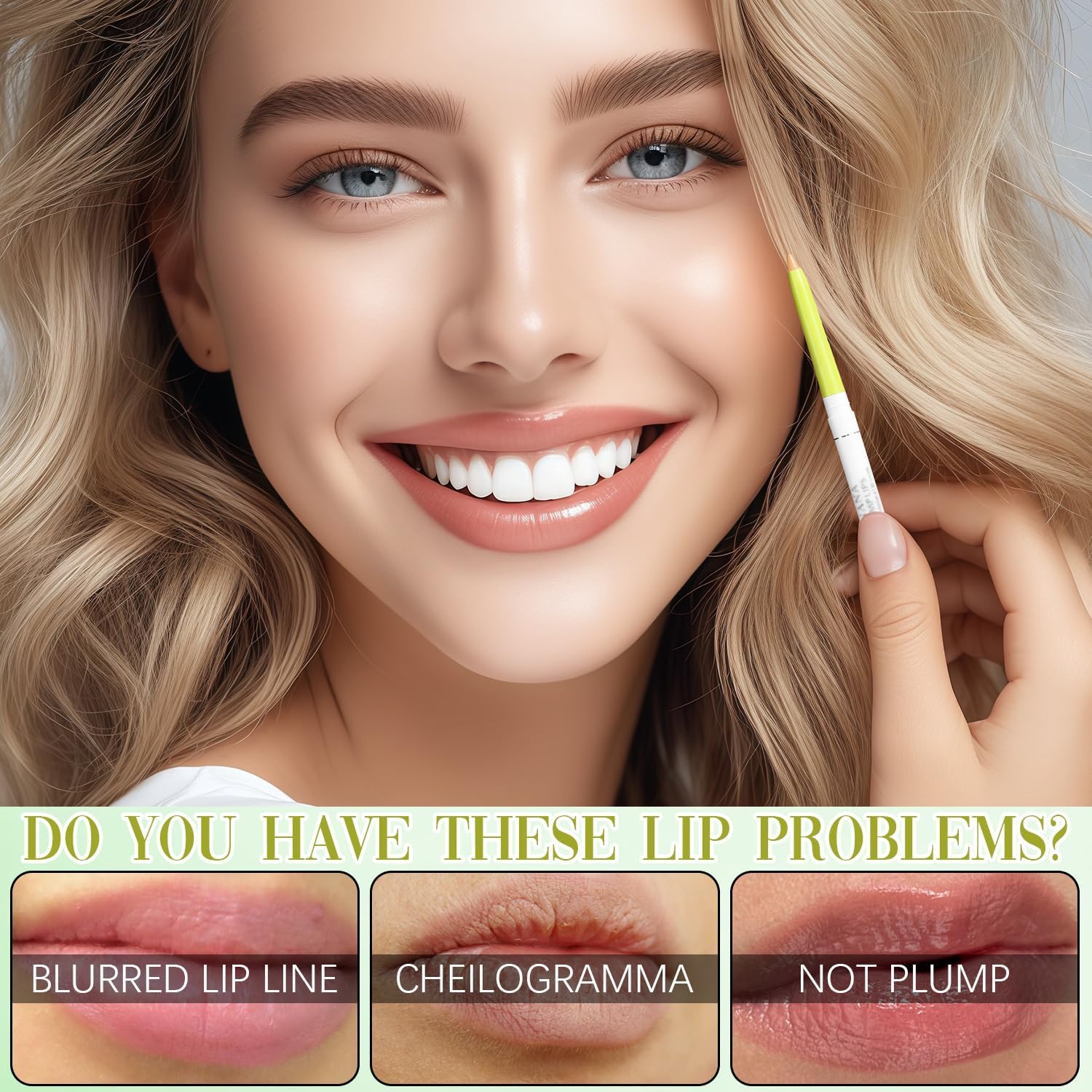 Lips wearing Invisible Extreme Plumping Lip Liner for everyday wear and definition.