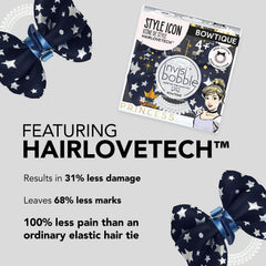 Invisibobble Bowtique Cinderella dual-bow detail highlights style and versatility