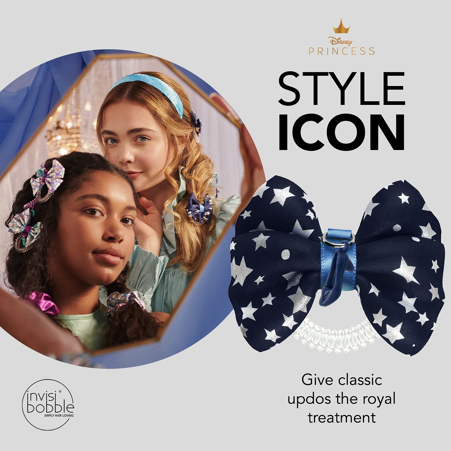 Invisibobble Bowtique Cinderella wearable updo accessory reinforces all-day hold