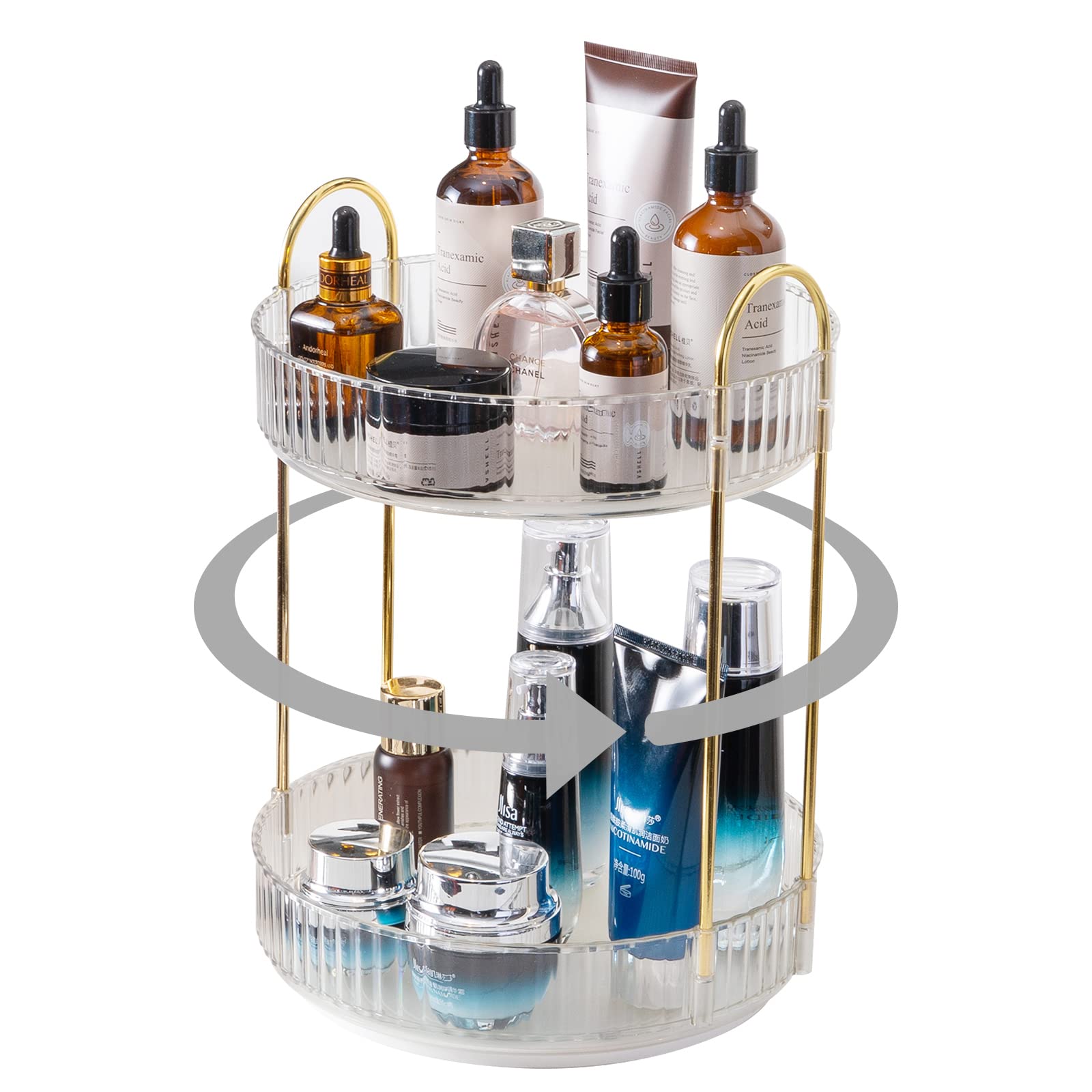 INVSSENE large-capacity storage keeps perfume, polish, and makeup organized