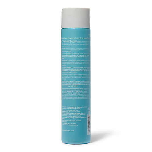 Ion Clarifying Shampoo application shows how to work a light lather for effective cleansing.