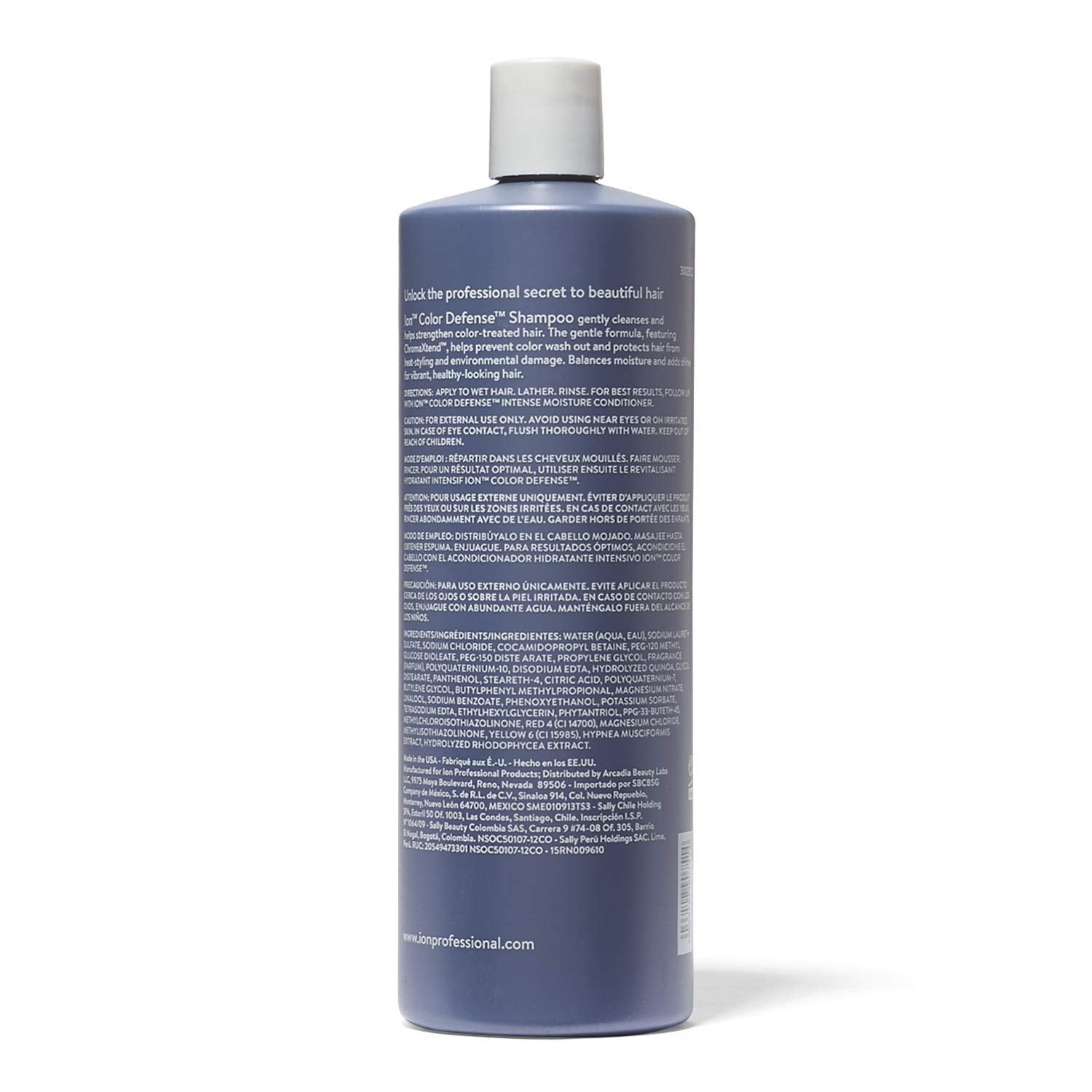 ion Color Defense Shampoo lather shot suggests refreshed, healthy-looking hair