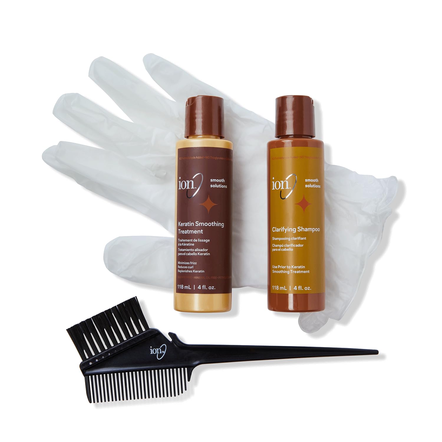 ion Keratin Smoothing Treatment Kit argan oil deep conditioning and manageability.