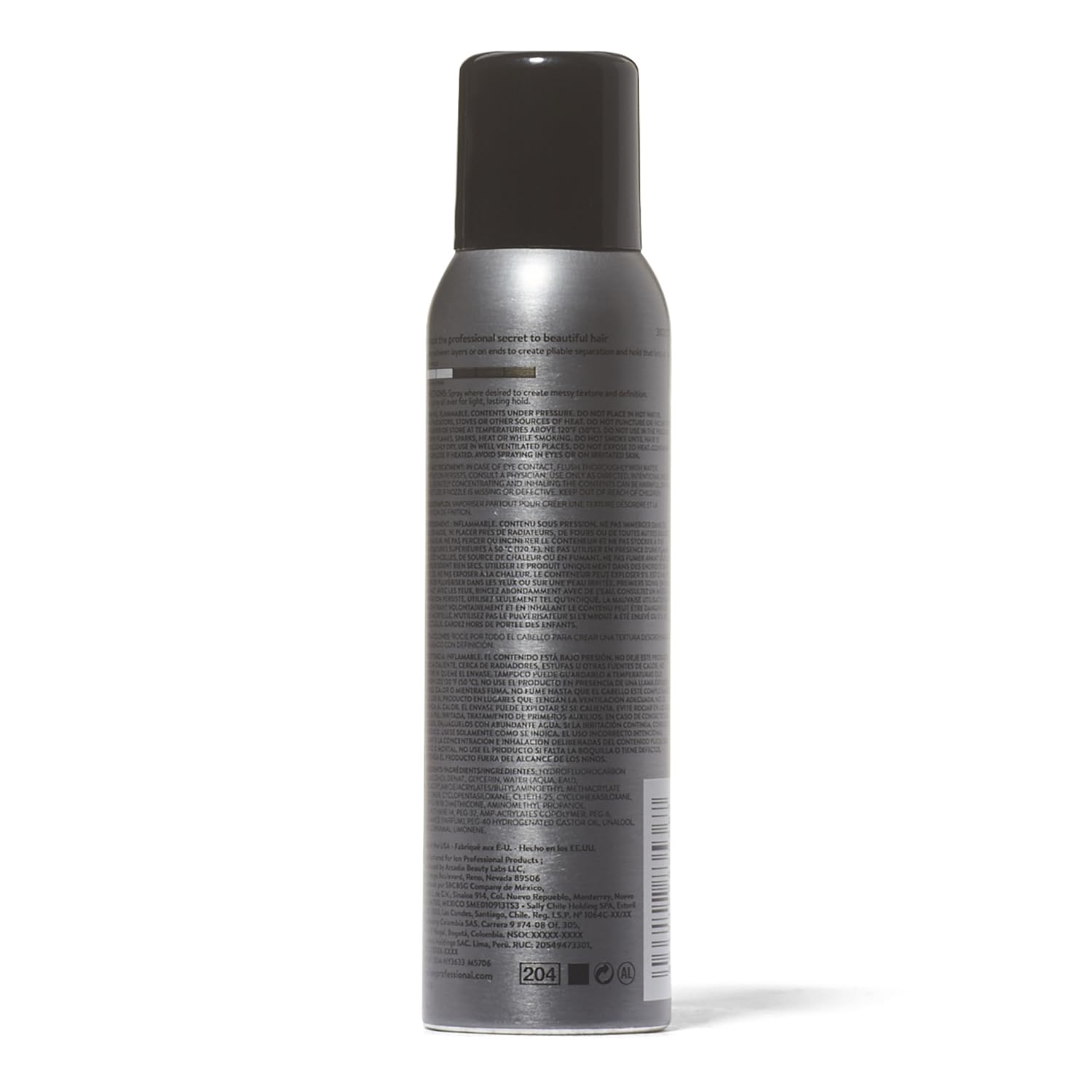 Ion Texturizing Spray Wax being applied to hair for lightweight control