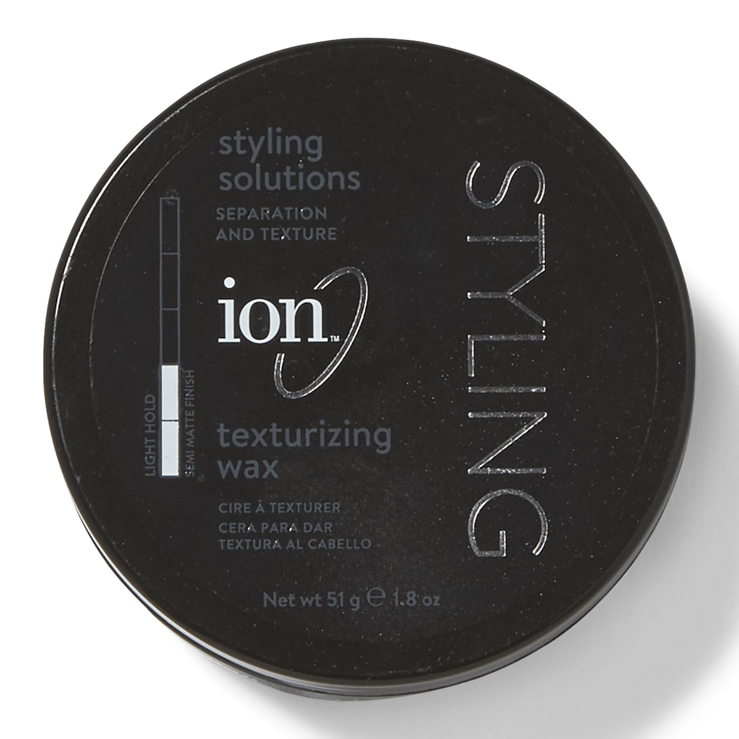 Ion Texturizing Wax defines short styles with natural texture for everyday wear.