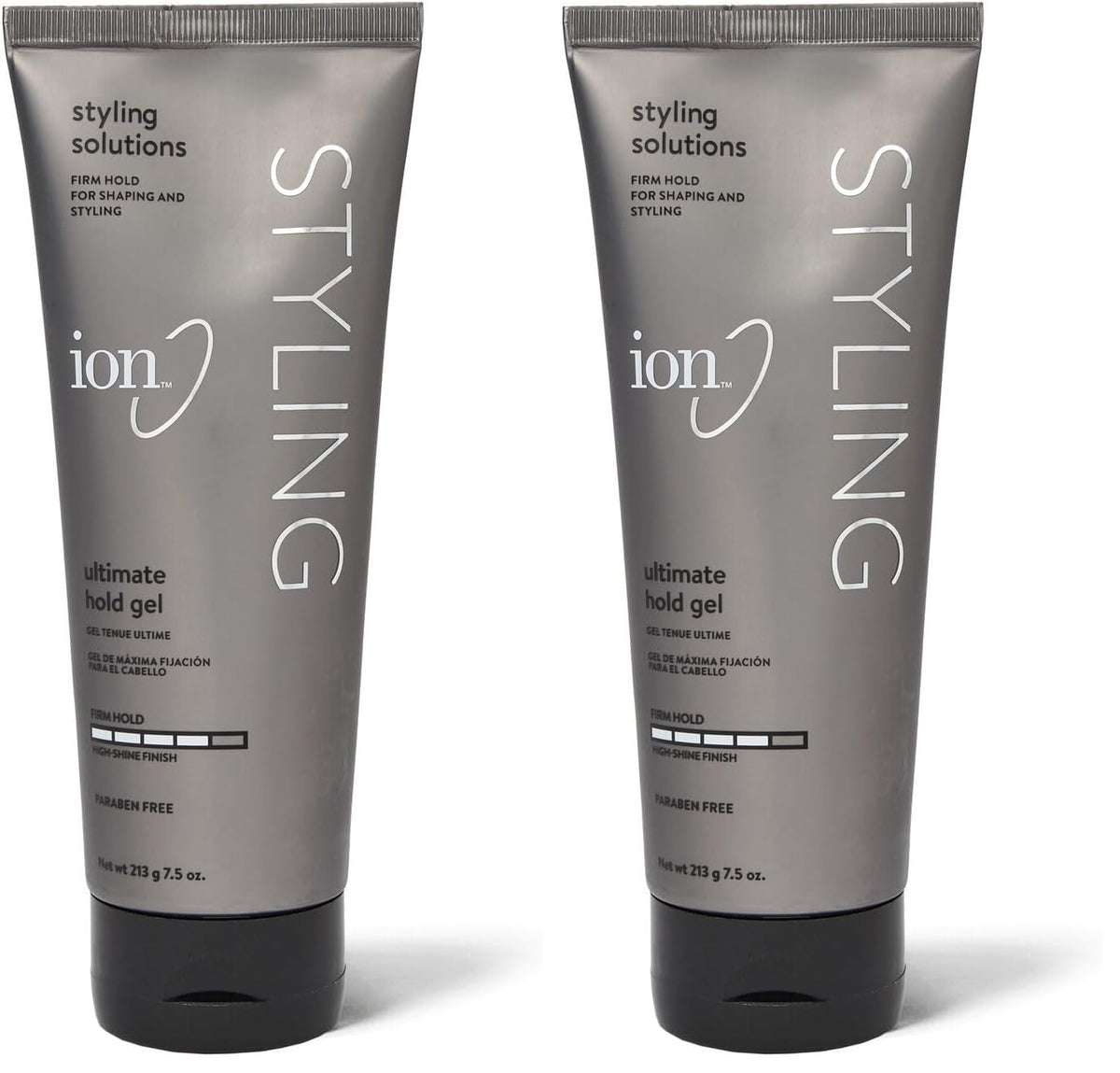 Ion Ultimate Hold Gel front view with two-pack packaging for lasting styles