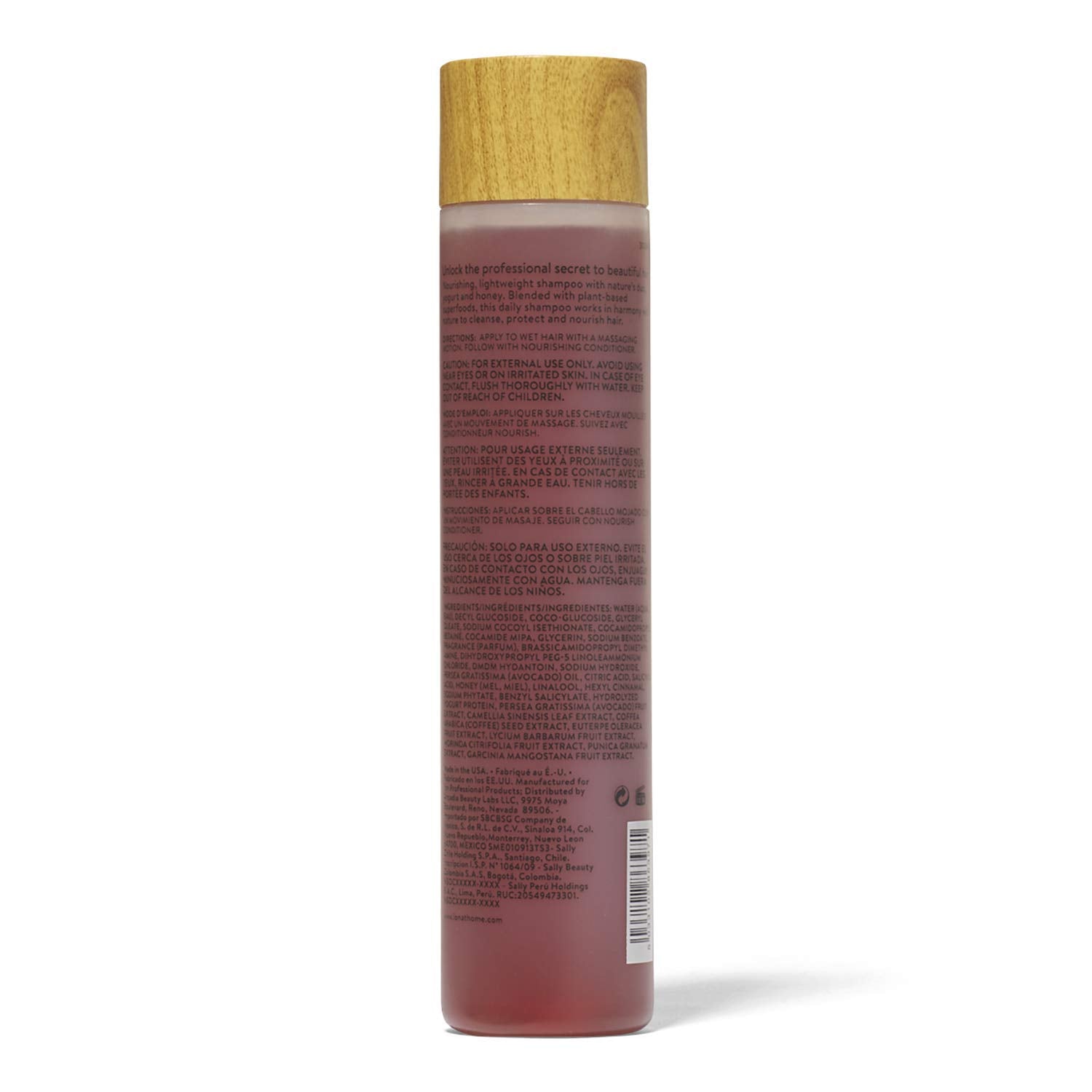 Ion Wellness Nourishing Shampoo lather demonstrating creamy cleanse that moisturizes hair.