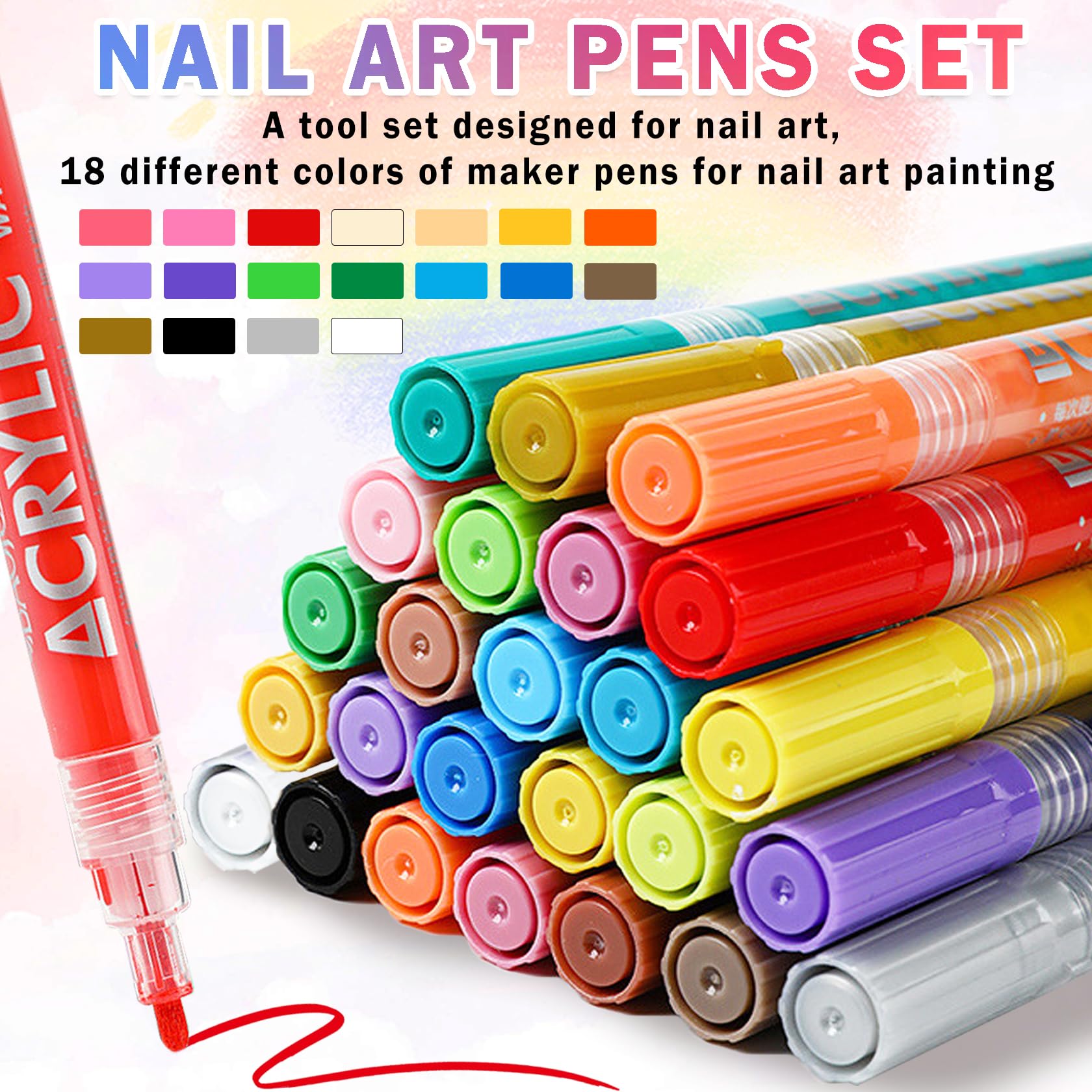 IONSGAKO quick-dry pens deliver clean lines and fast results