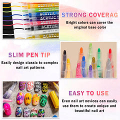 IONSGAKO quick-dry waterproof formula aids smooth, lasting color.
