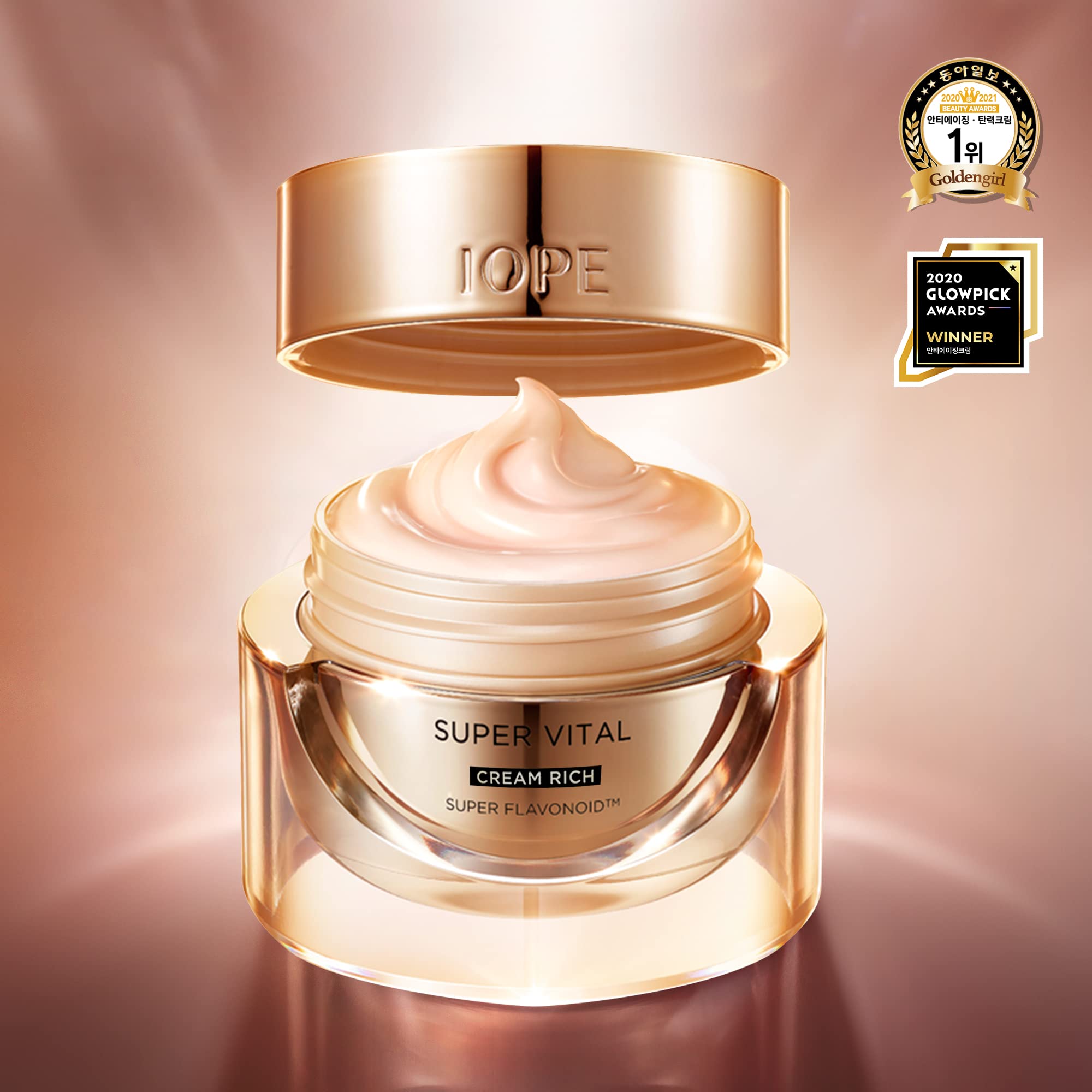 IOPE BIO-Seletinoid ingredient illustration emphasizing rejuvenation and skin support