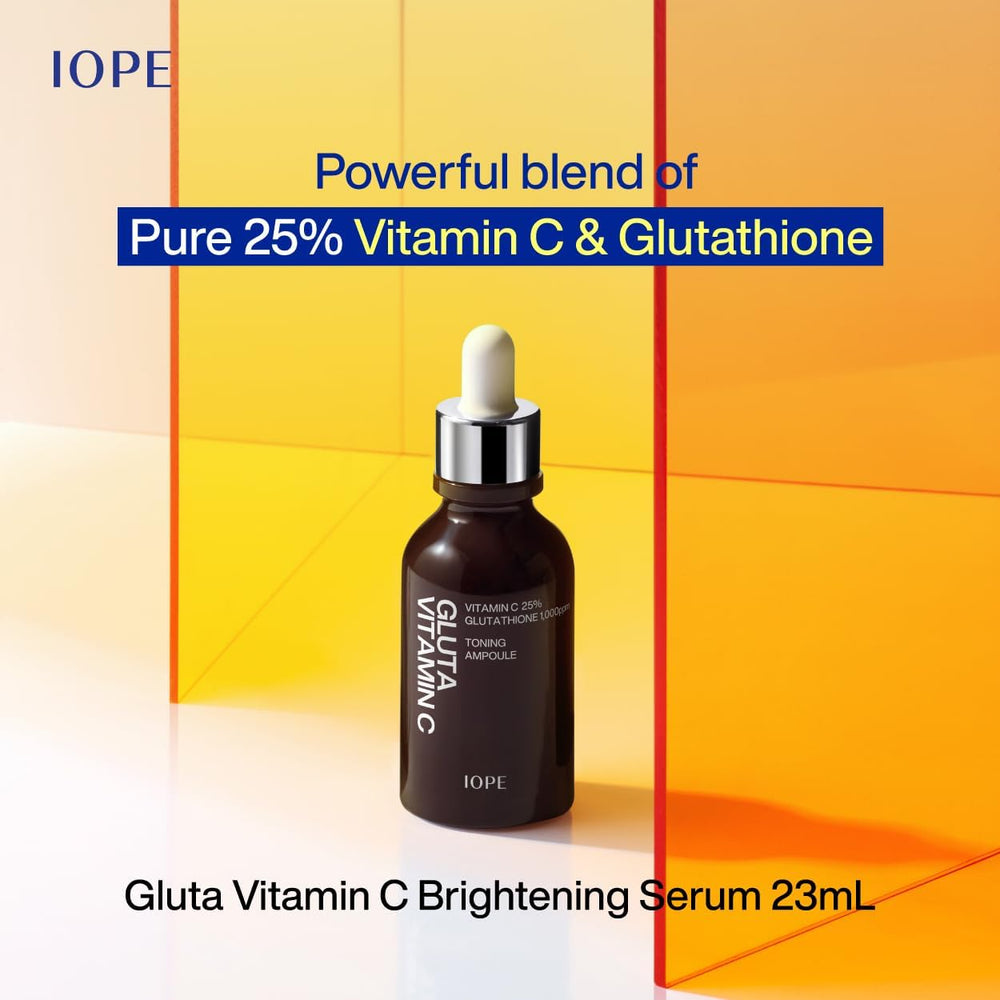 IOPE serum dispenser cap enables controlled, precise application.