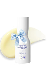 IOPE Retinol Super Bounce Serum bottle front shows daily use potential