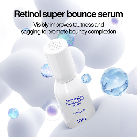 IOPE serum dropper close-up demonstrates precise dosage for controlled use