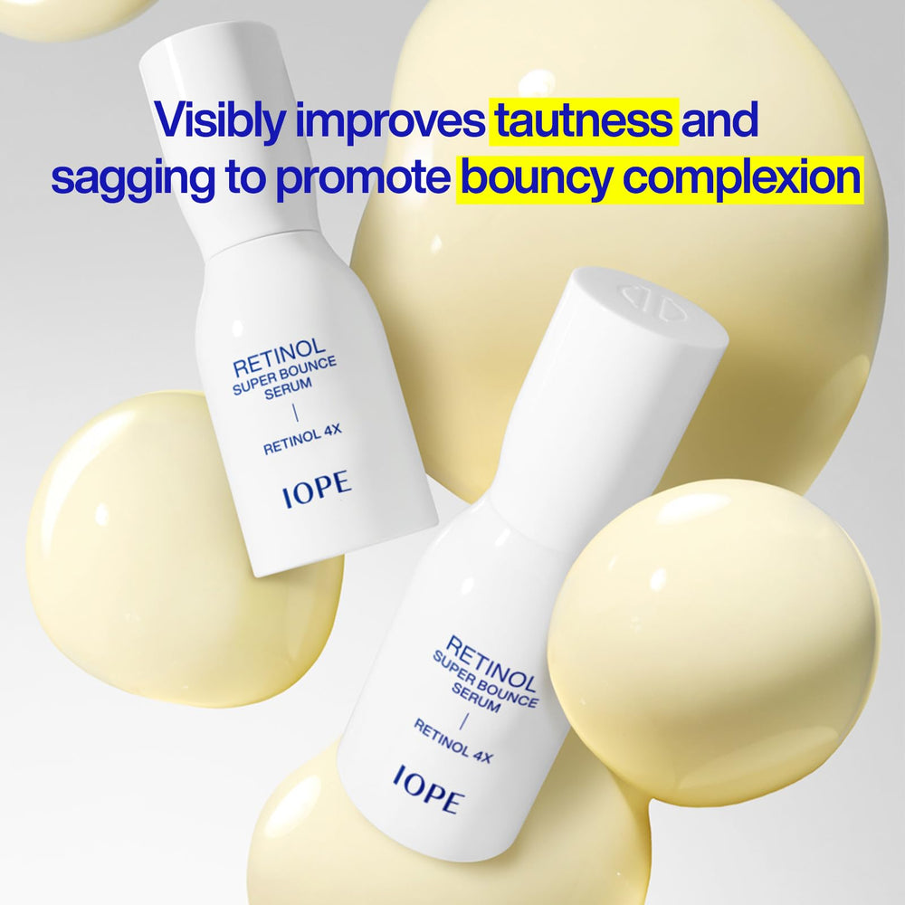 IOPE serum pump close-up highlights easy dispensing for smooth application