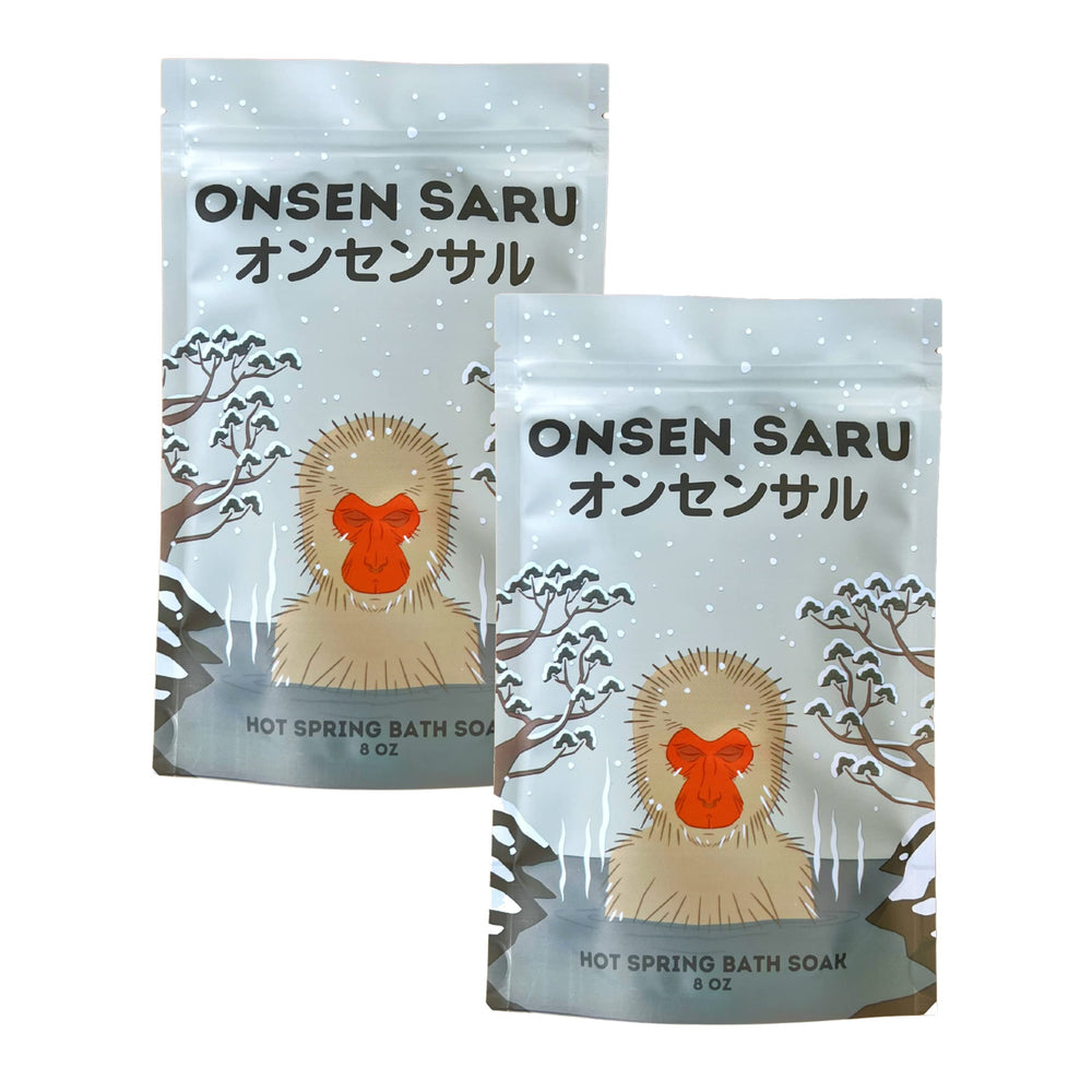 IPPINKA Himalayan Onsen Bath Soak pack with two bottles for a relaxing bath
