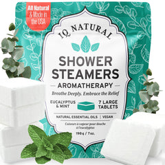 IQNATURAL luxury shower steamer experience in use