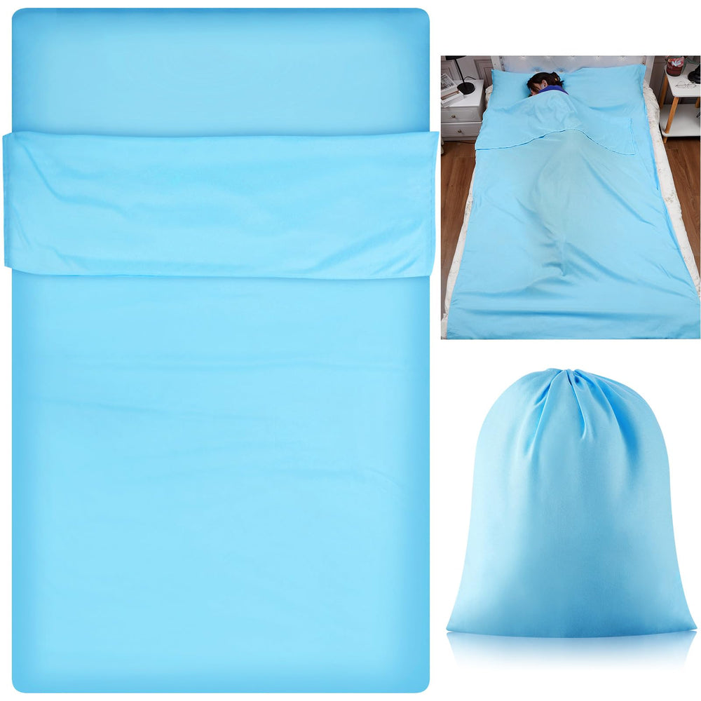 Irenare Self Tan Sleep Sack blue fully open for easy setup and comfortable at home tanning