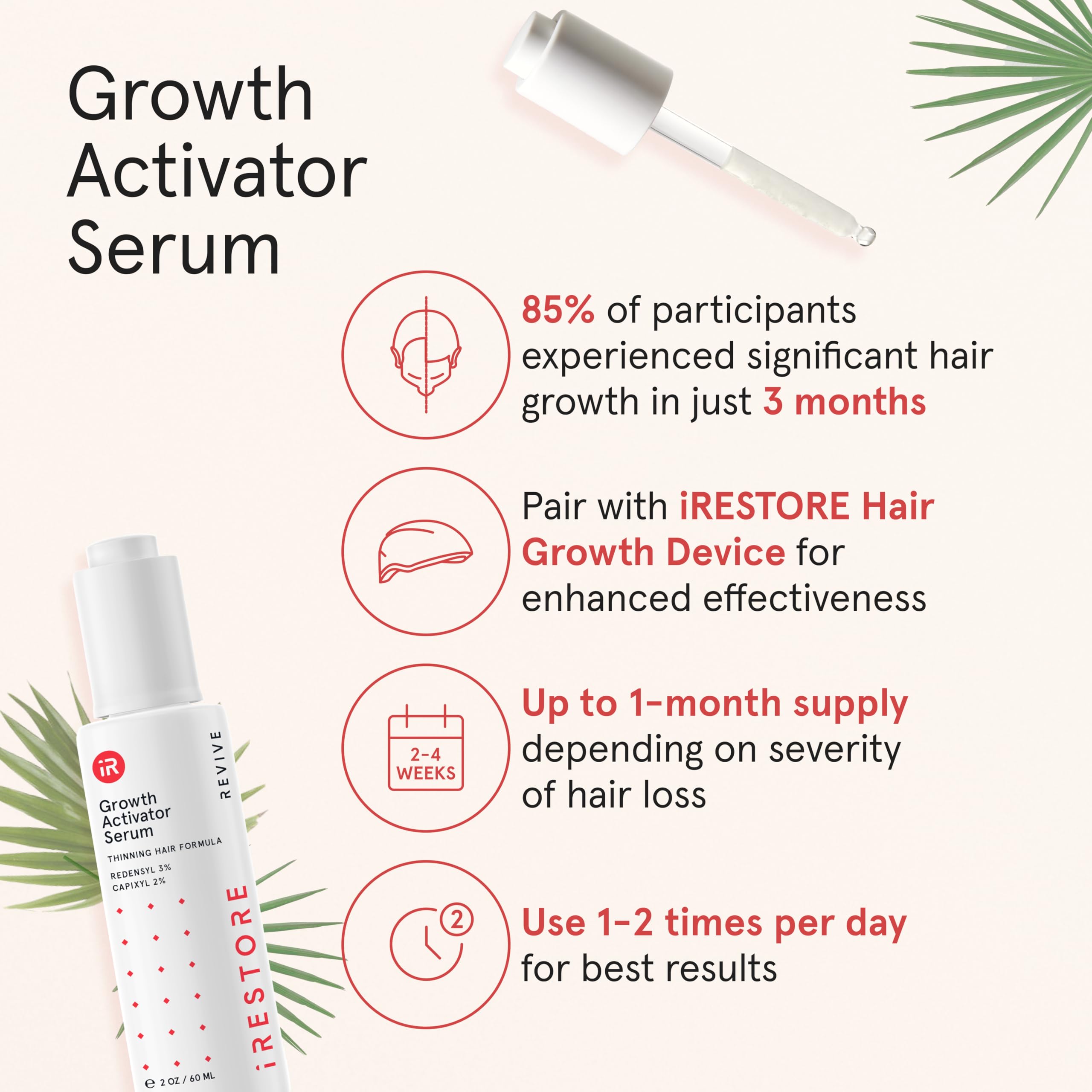 Fragrance-free iRestore Scalp Serum with Aloe Vera for soothing scalp care