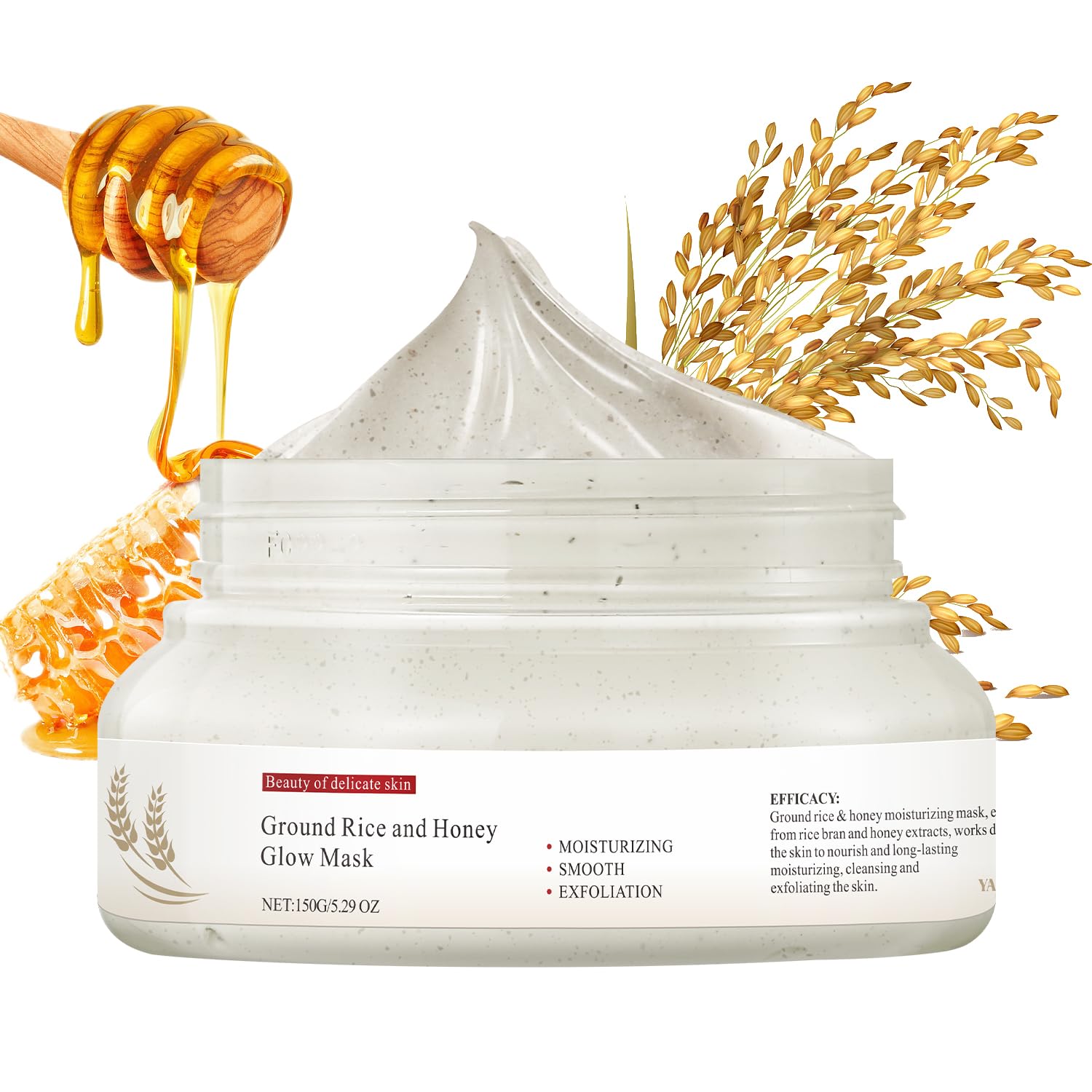 IREV Rice and Honey Glow Mask packaging for a premium self-care experience