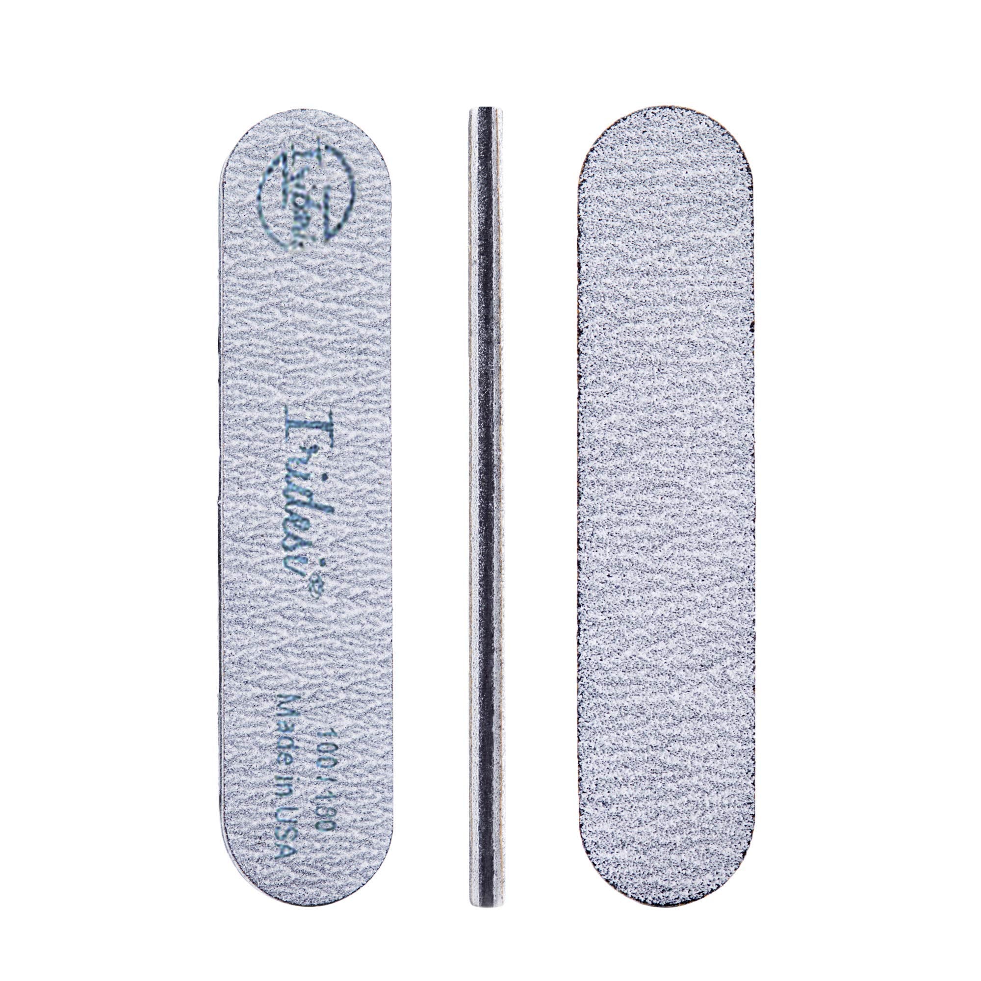 Iridesi mini zebra nail file with 100/180 grit for versatile nail shaping
