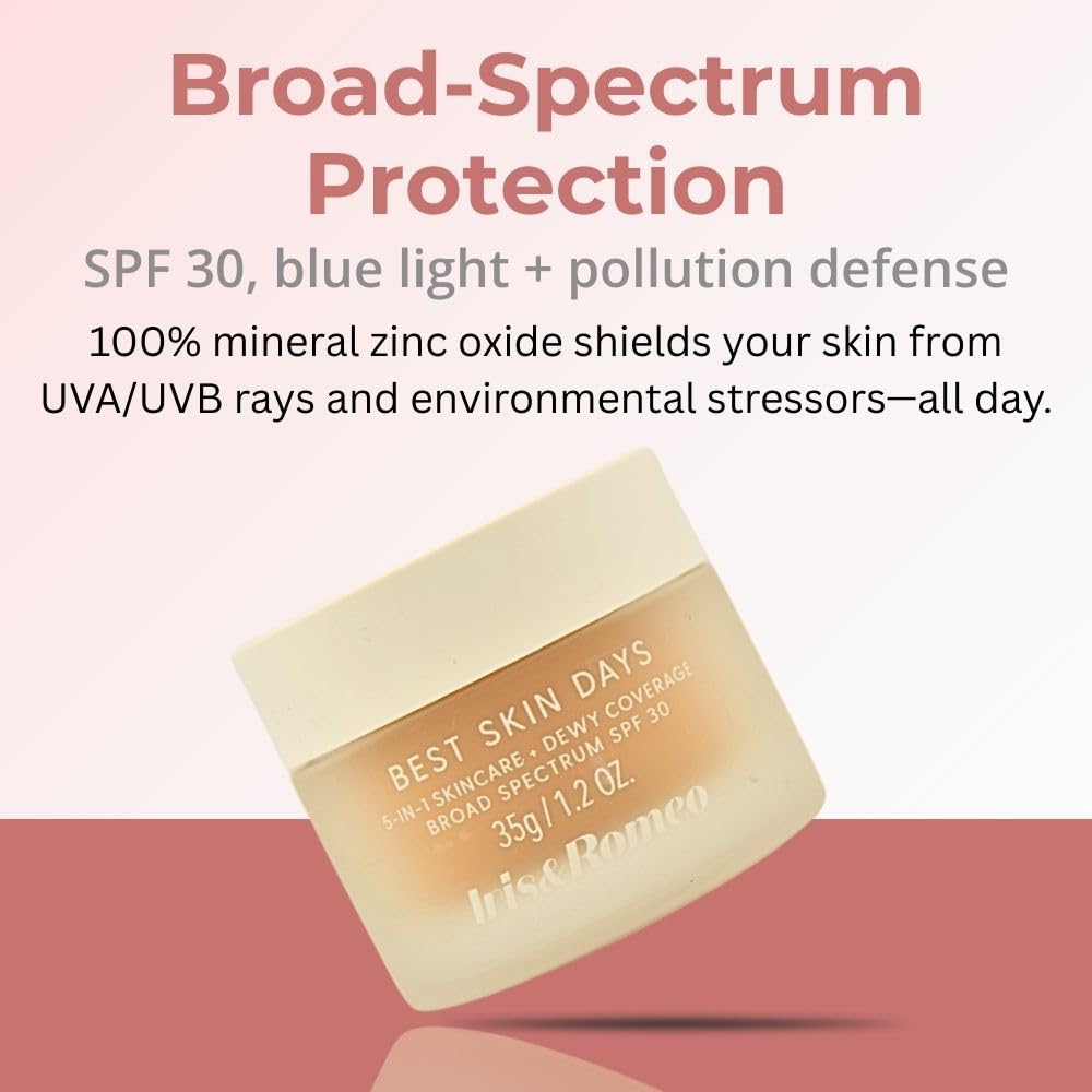 Packaging highlights reef-safe SPF and skincare benefits in sleek packaging.