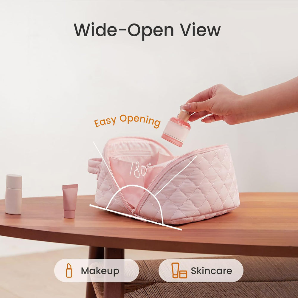 IrisCargo five-compartment layout keeps items neatly organized on the go.