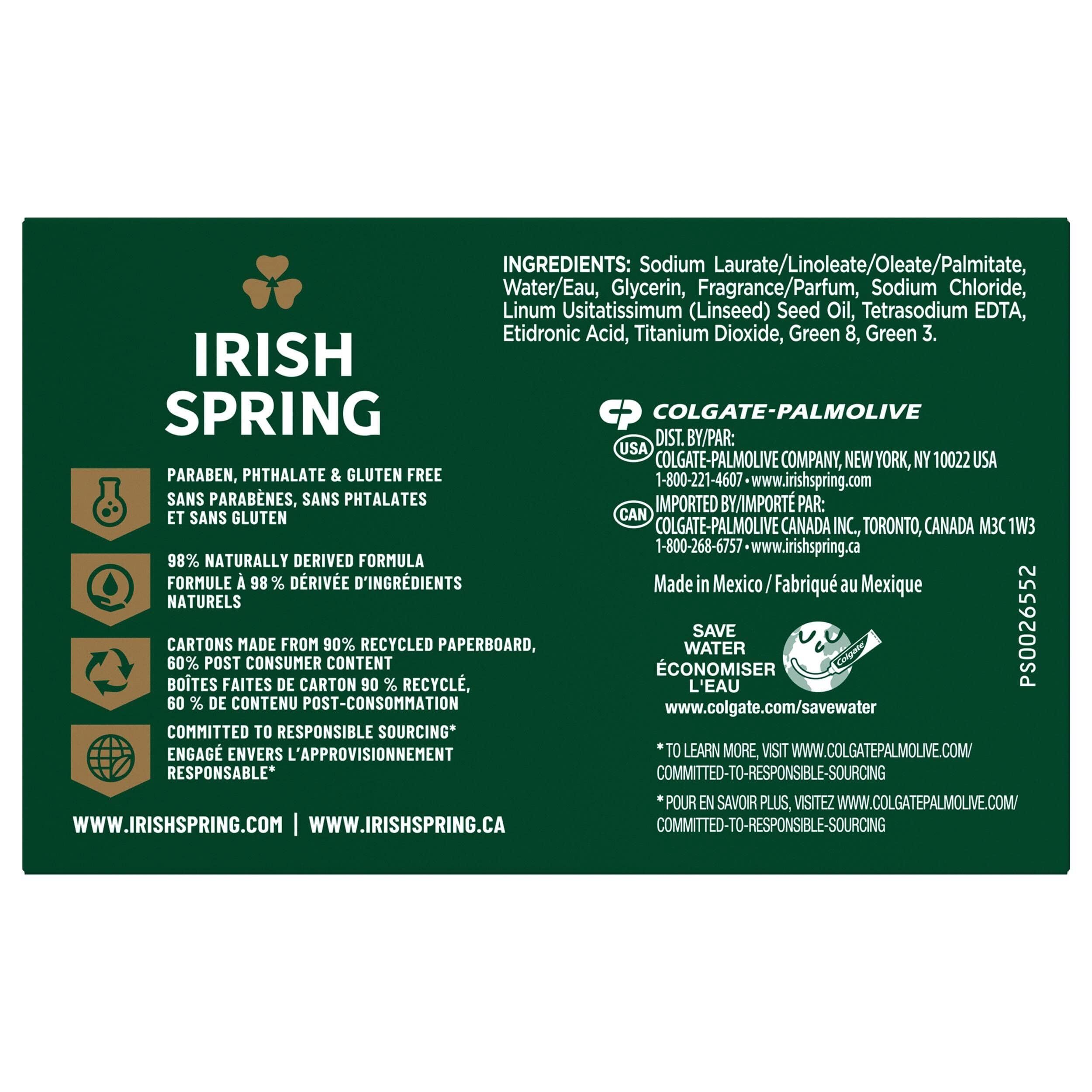 Irish Spring Original bar in shower creating rich lather for a refreshing morning routine.