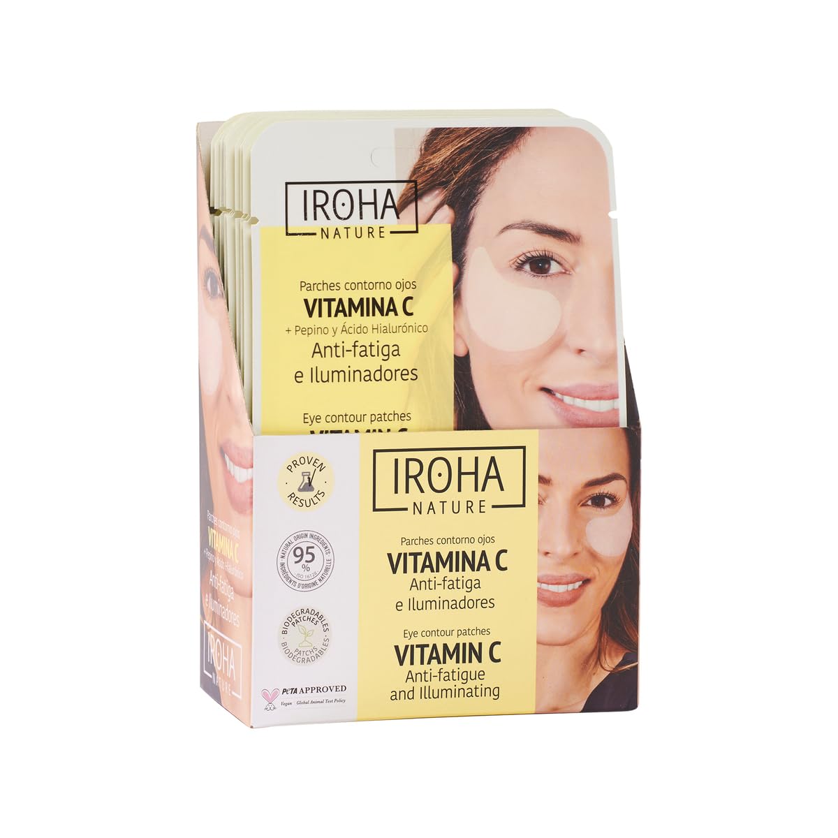 IROHA NATURE Illuminating Eye Patches with cucumber refresh the under-eye area.