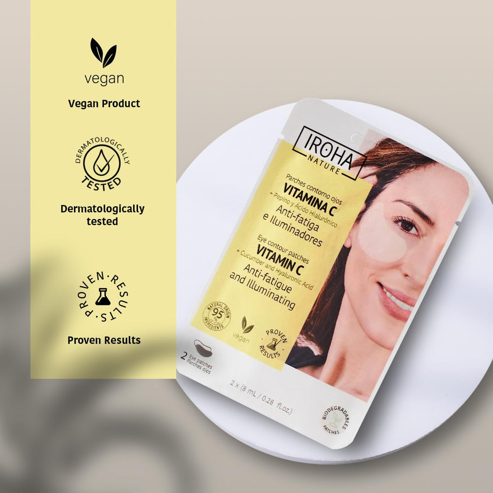 IROHA NATURE Vegan and biodegradable eye patches for an eco-friendly routine.