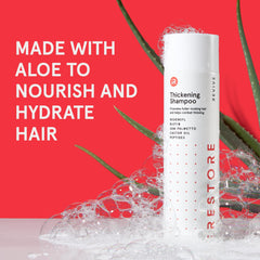 iRestore bottle highlights 1% Redensyl for thinning hair support