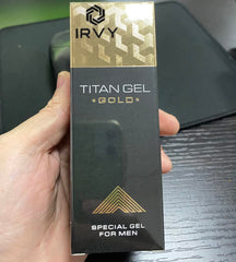 Irvy Titan Gel Gold application massage demonstrating a 10-15 minute routine