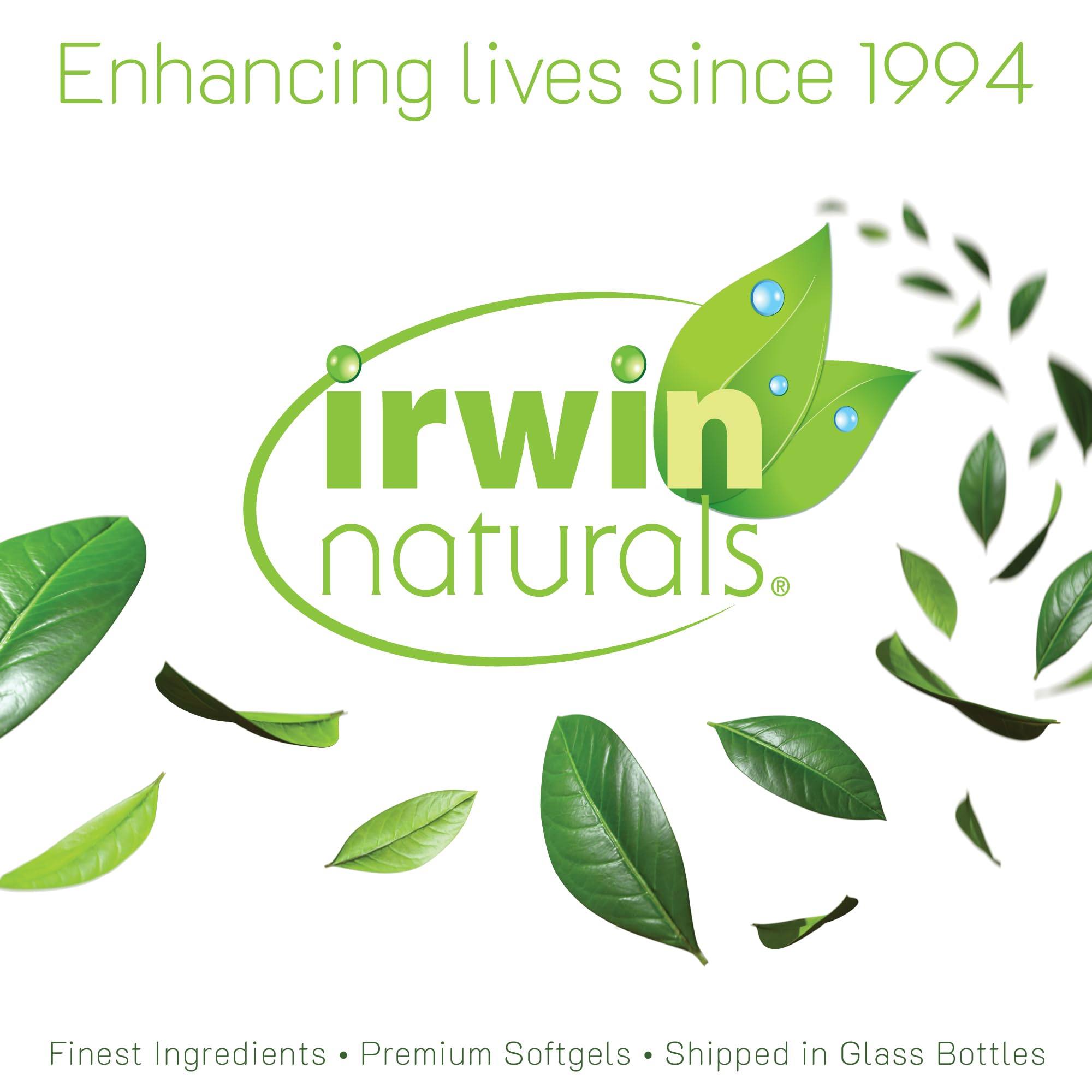 Irwin Naturals Longer, Stronger Hair and Nails daily-use scene implies consistent wellness support