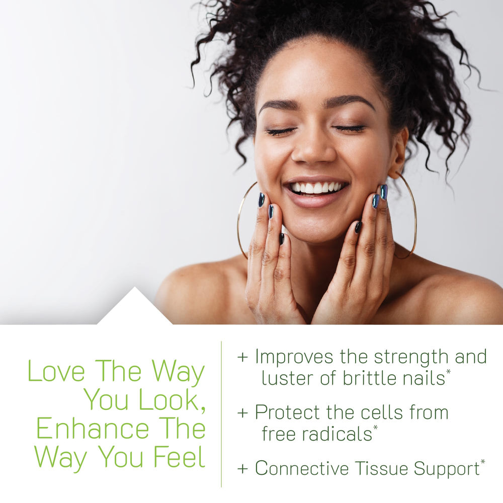 Irwin Naturals Longer, Stronger Hair and Nails pour shows easy-to-take capsules for regular use