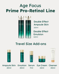 Isa Knox Age Focus Prime Double Effect Serum Bottle delivers targeted nourishment.