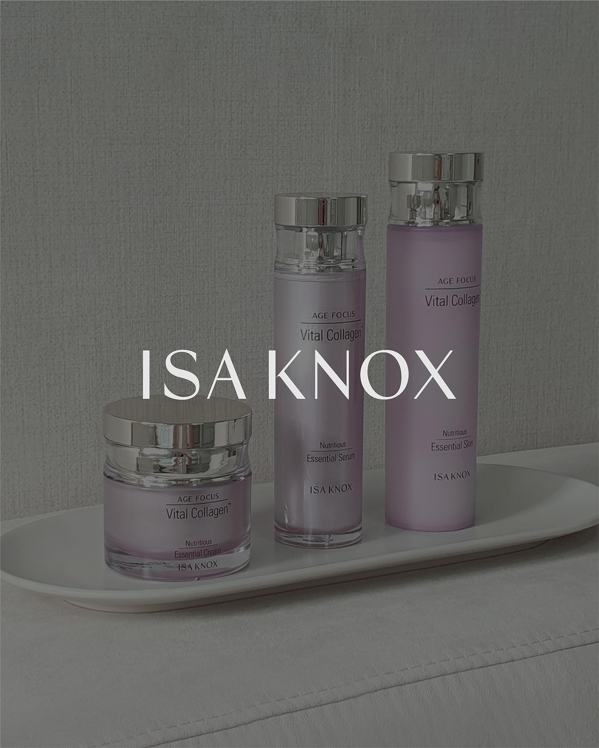 Routine application of Isa Knox Vital Collagen cream for smooth skin