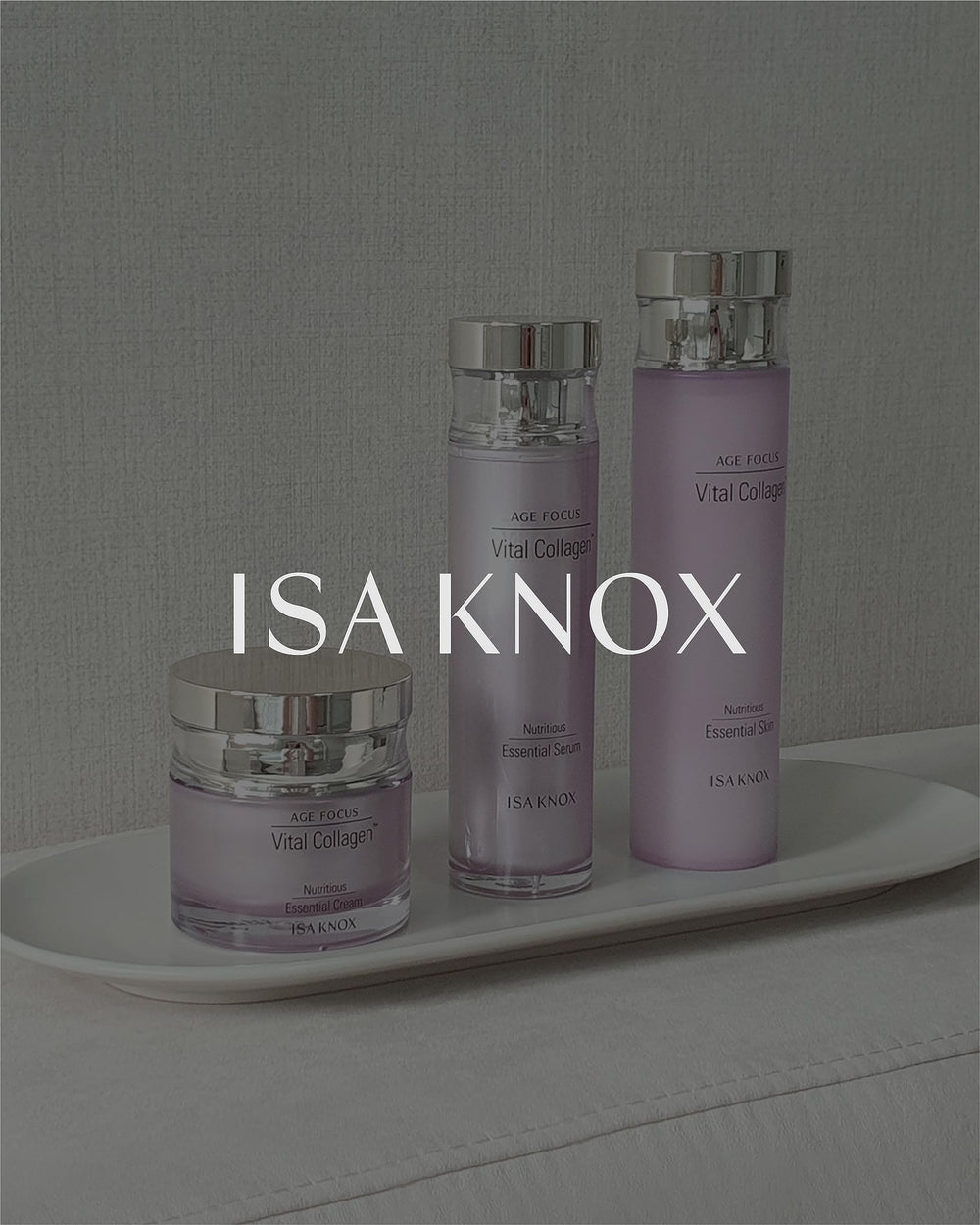 Routine application of Isa Knox Vital Collagen cream for smooth skin