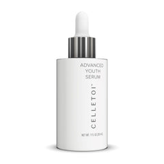 Isagenix Celletoi Advanced Youth Serum bottle on a clean surface for firmer skin