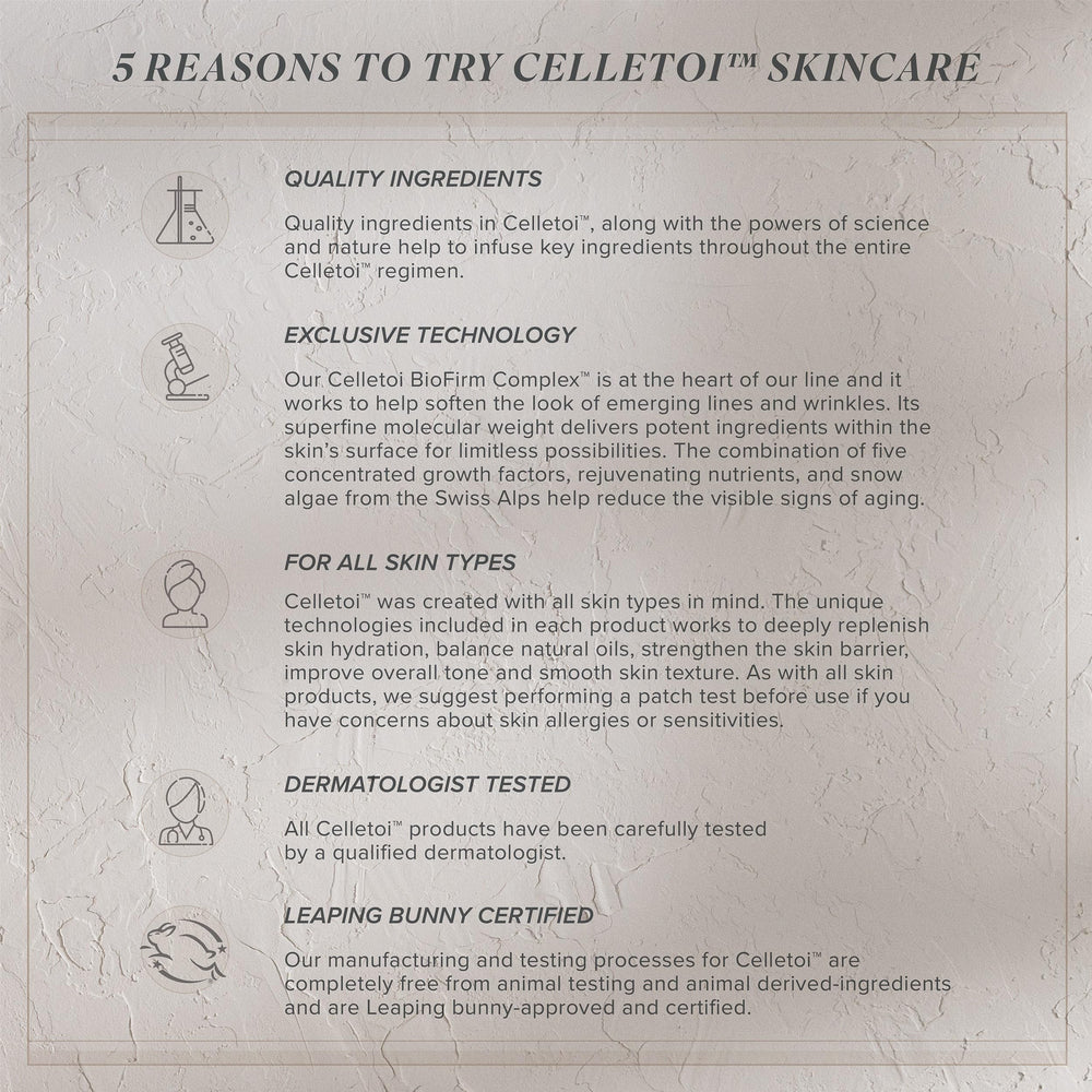 Isagenix Celletoi Moisture Balancing Cleanser botanical blend supports environmental protection and glow.